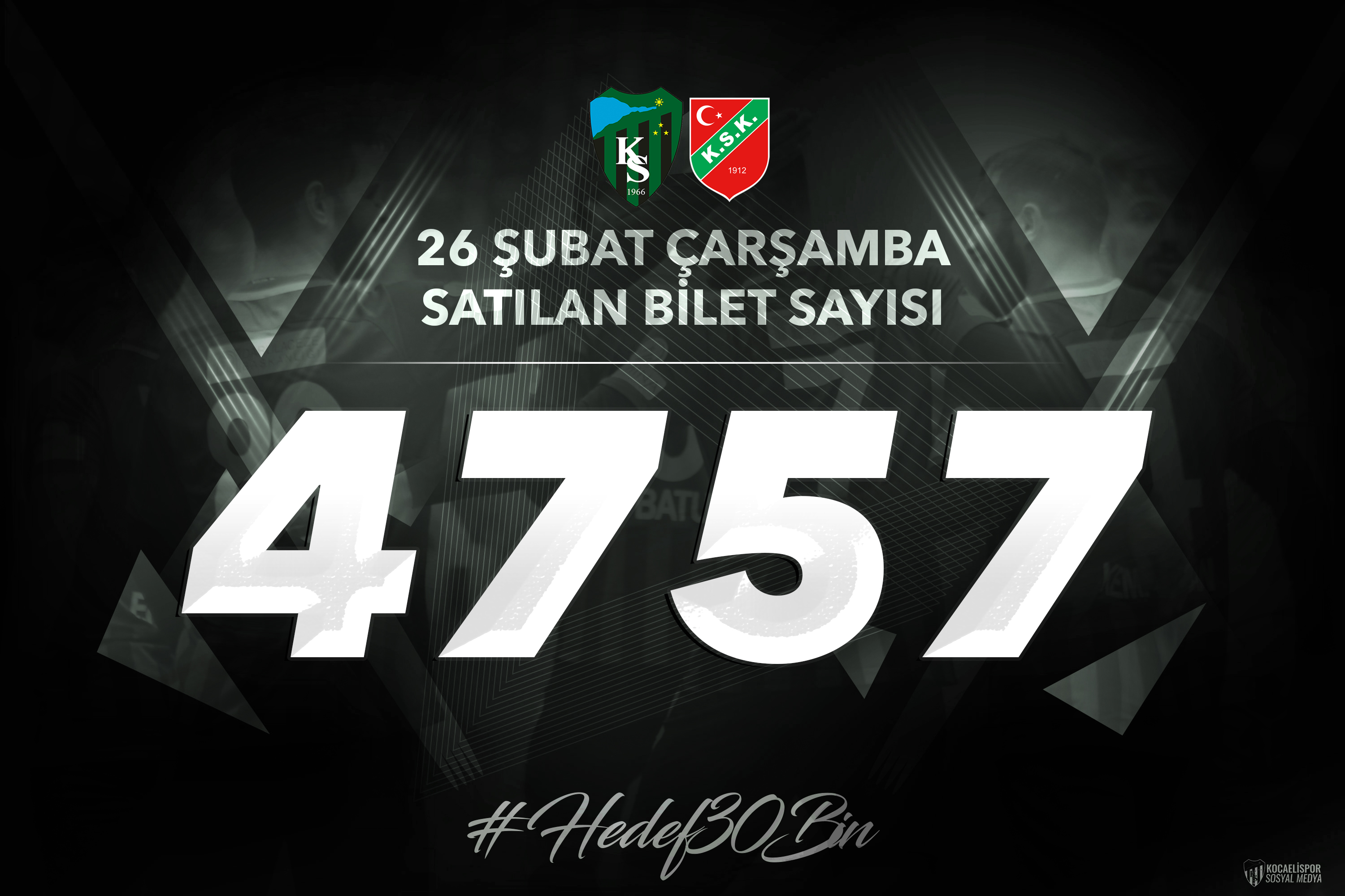 26 Şubat Çarşamba Satılan Bilet Sayısı